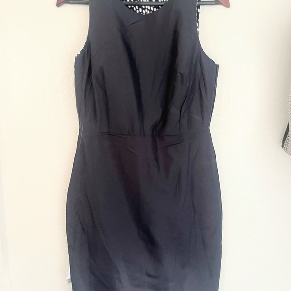 J. Crew Navy and White Basketweave “Oncilla” Sleeveless Sheath - Picture 8 of 12